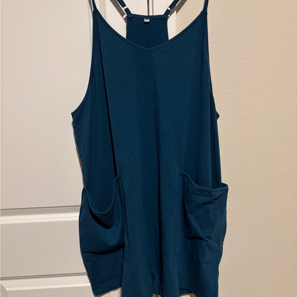Amazon Essentials Pants - Women's Teal Sleeveless Romper